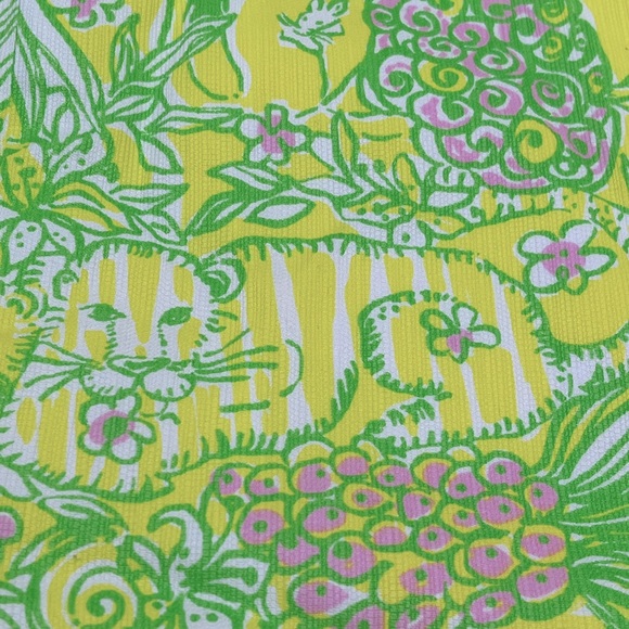 NWOT Lilly Pulitzer Liz Shift Dress Sweet Tarty in Crazy Cat House Print Size 00 - Picture 7 of 12